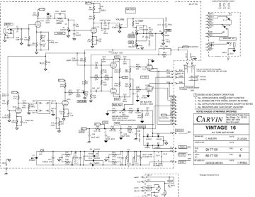 Carvin Vintage 16 schematic circuit diagram